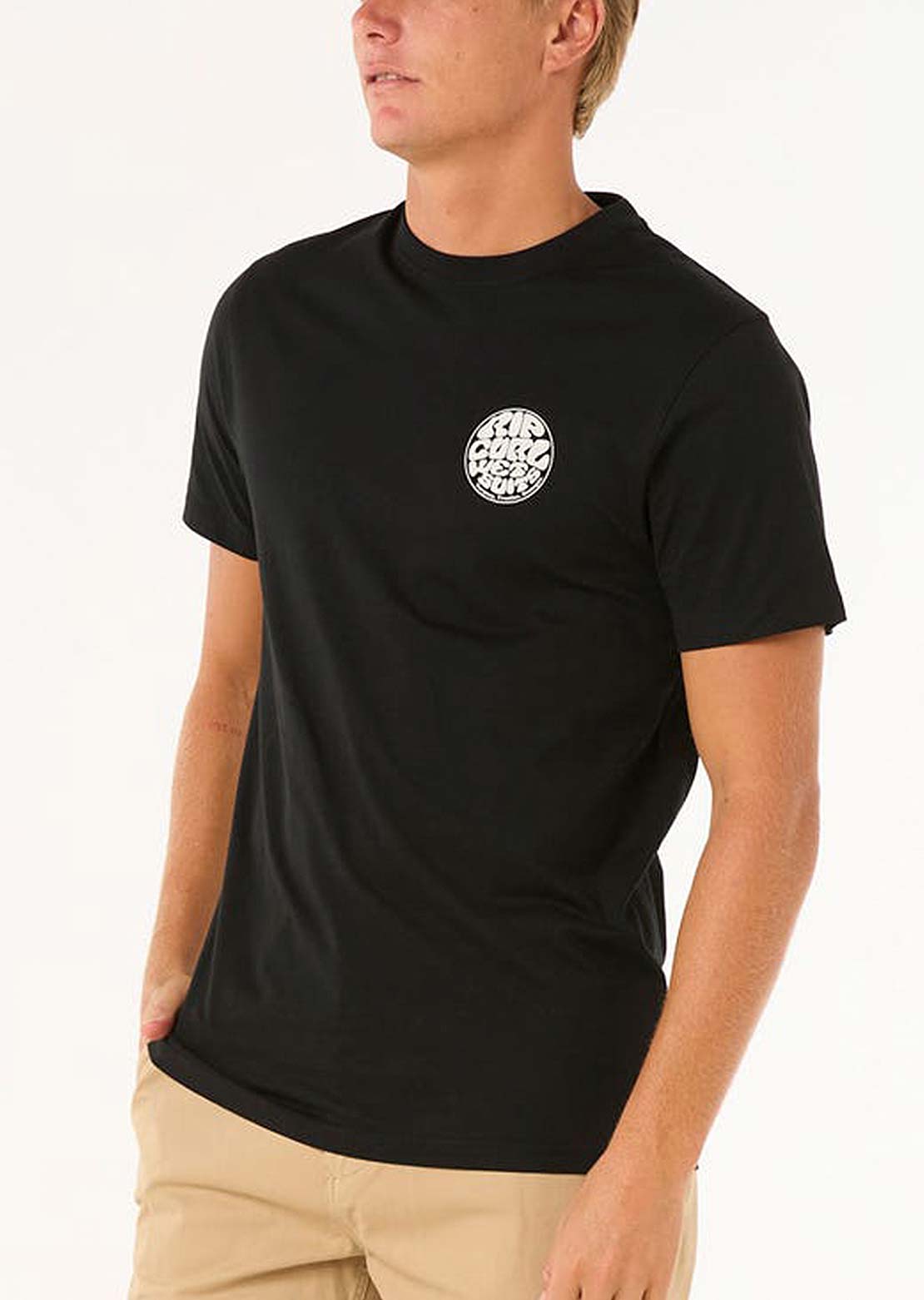 Rip Curl Men&#39;s Wettie Icon T-shirt Black