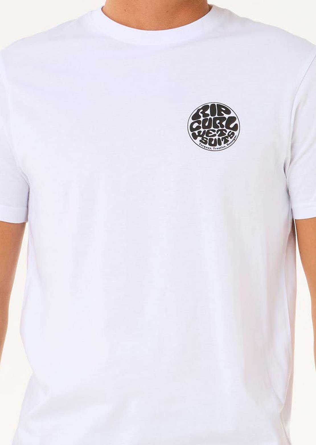 Rip Curl Men&#39;s Wettie Icon T-shirt Optical White