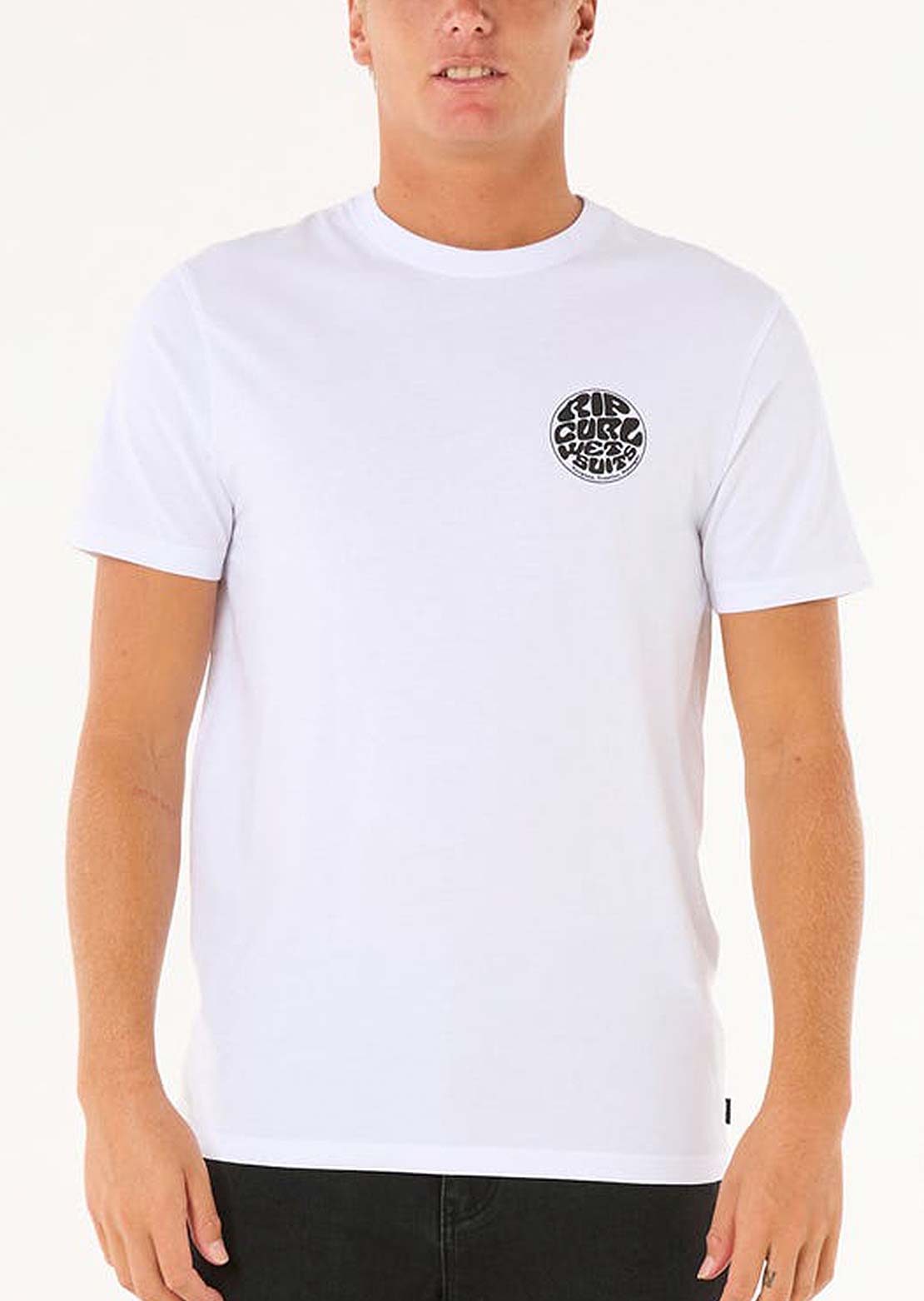 Rip Curl Men&#39;s Wettie Icon T-shirt Optical White