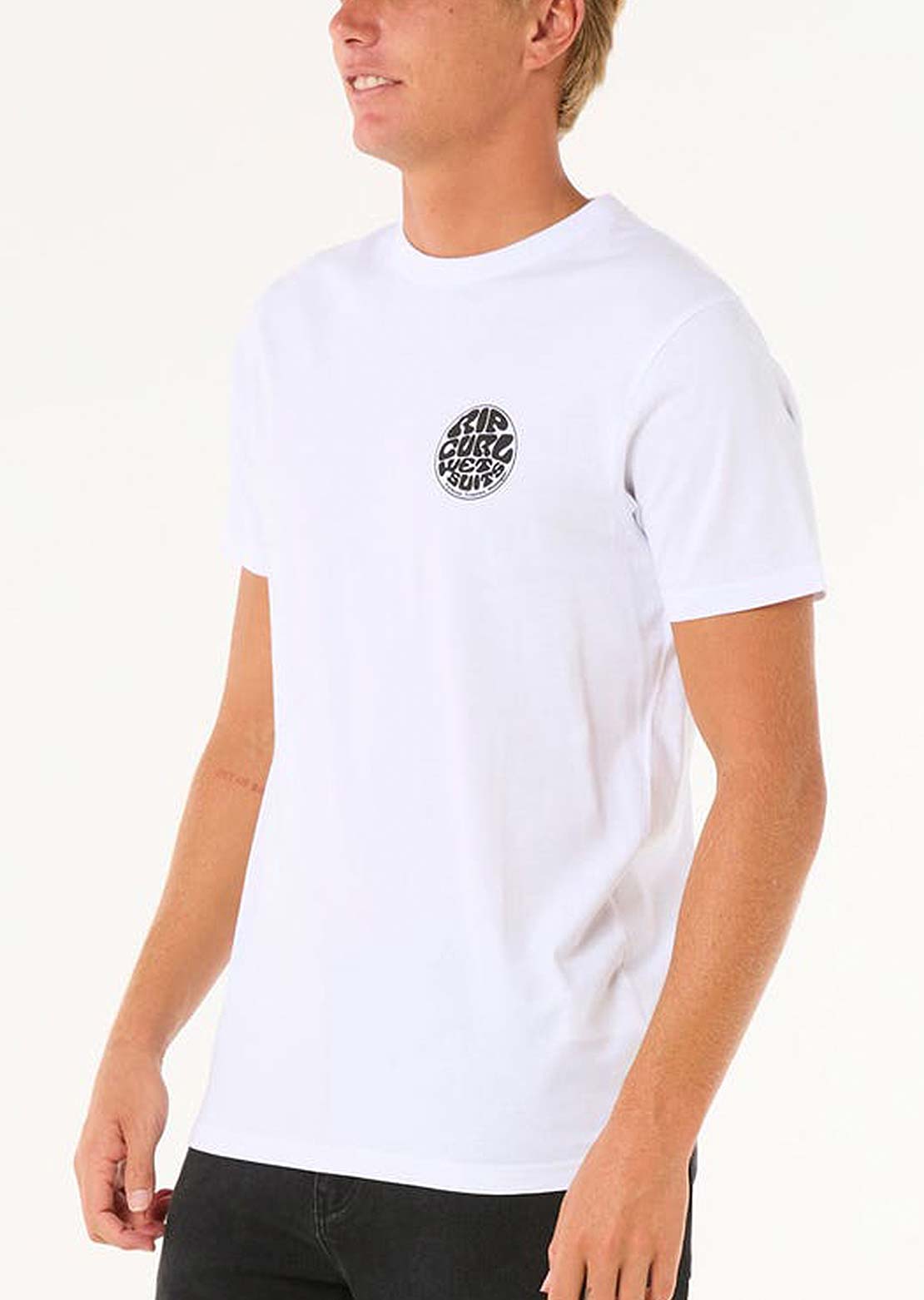 Rip Curl Men&#39;s Wettie Icon T-shirt Optical White