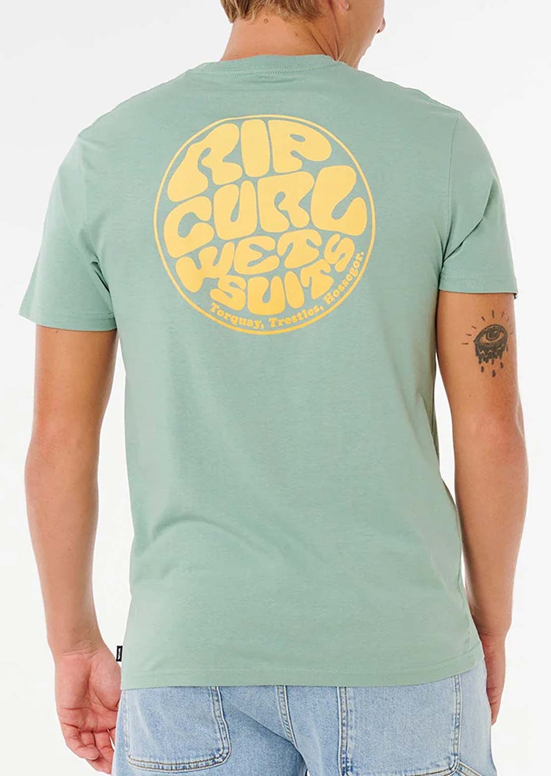 Rip Curl Men's Wettie Passage Icon T-Shirt Aloe