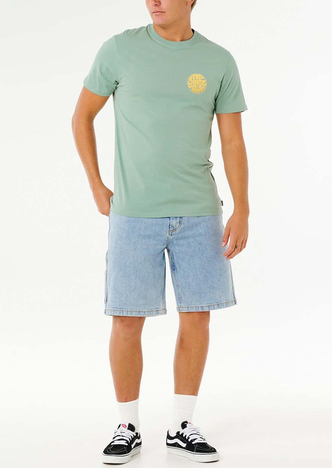 Rip Curl Men's Wettie Passage Icon T-Shirt Aloe