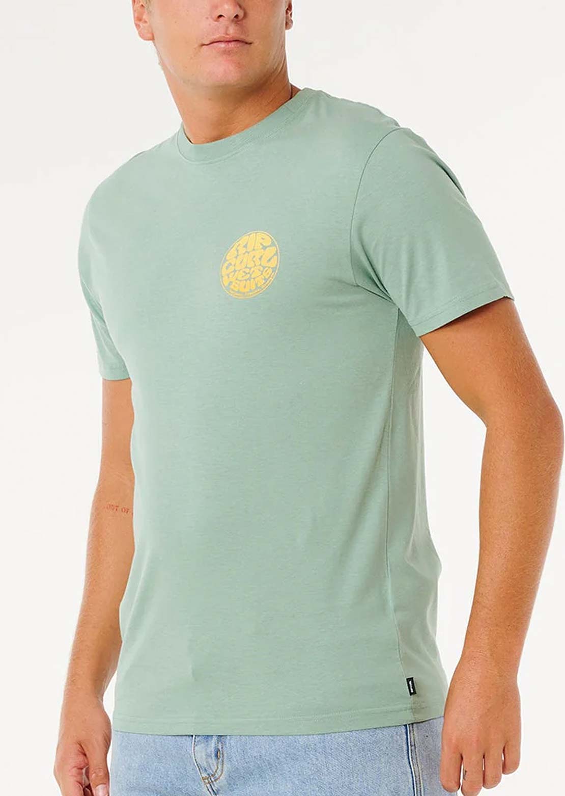Rip Curl Men's Wettie Passage Icon T-Shirt Aloe