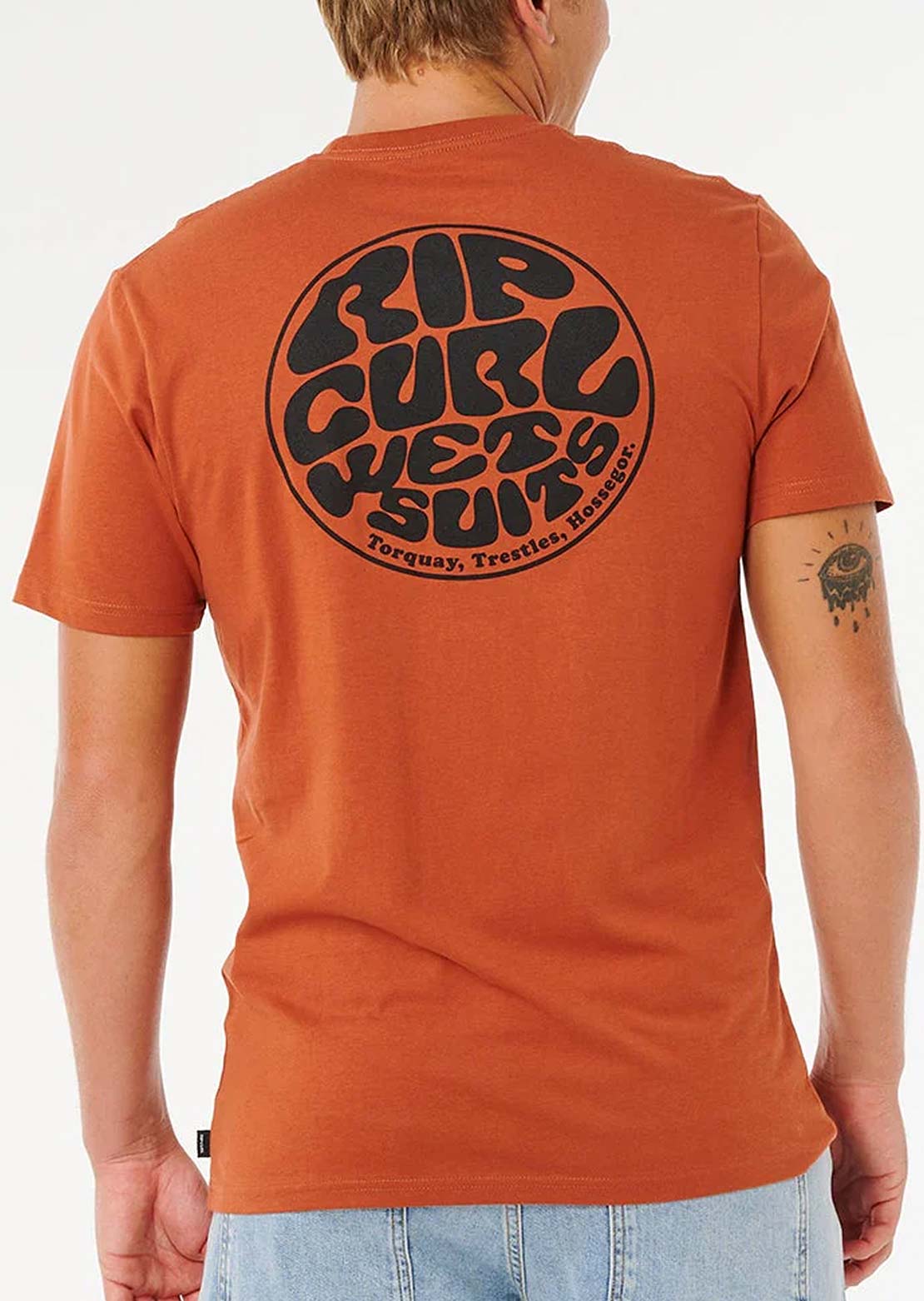 Rip Curl Men's Wettie Passage Icon T-Shirt Baked Clay
