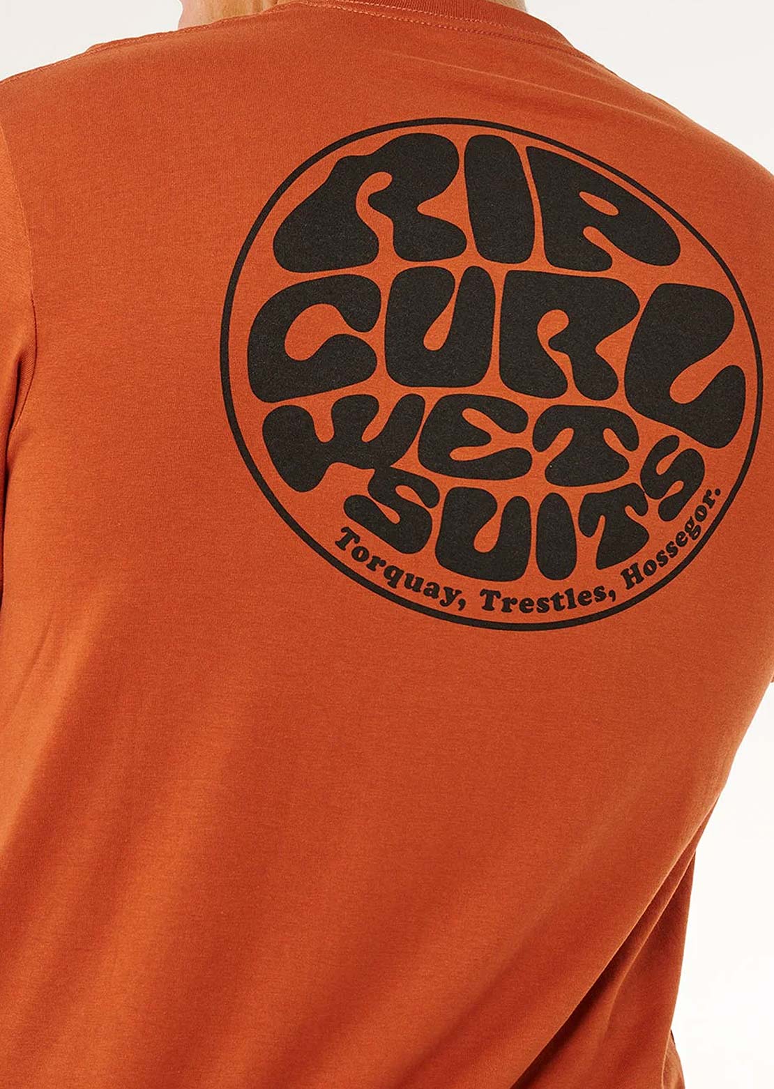 Rip Curl Men's Wettie Passage Icon T-Shirt Baked Clay