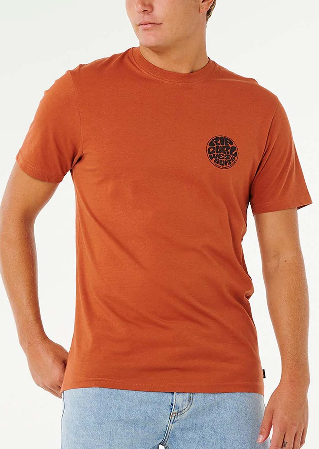 Rip Curl Men's Wettie Passage Icon T-Shirt Baked Clay