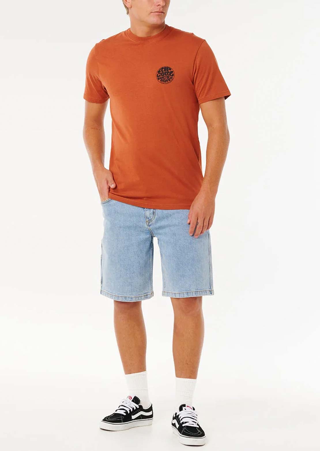 Rip Curl Men's Wettie Passage Icon T-Shirt Baked Clay