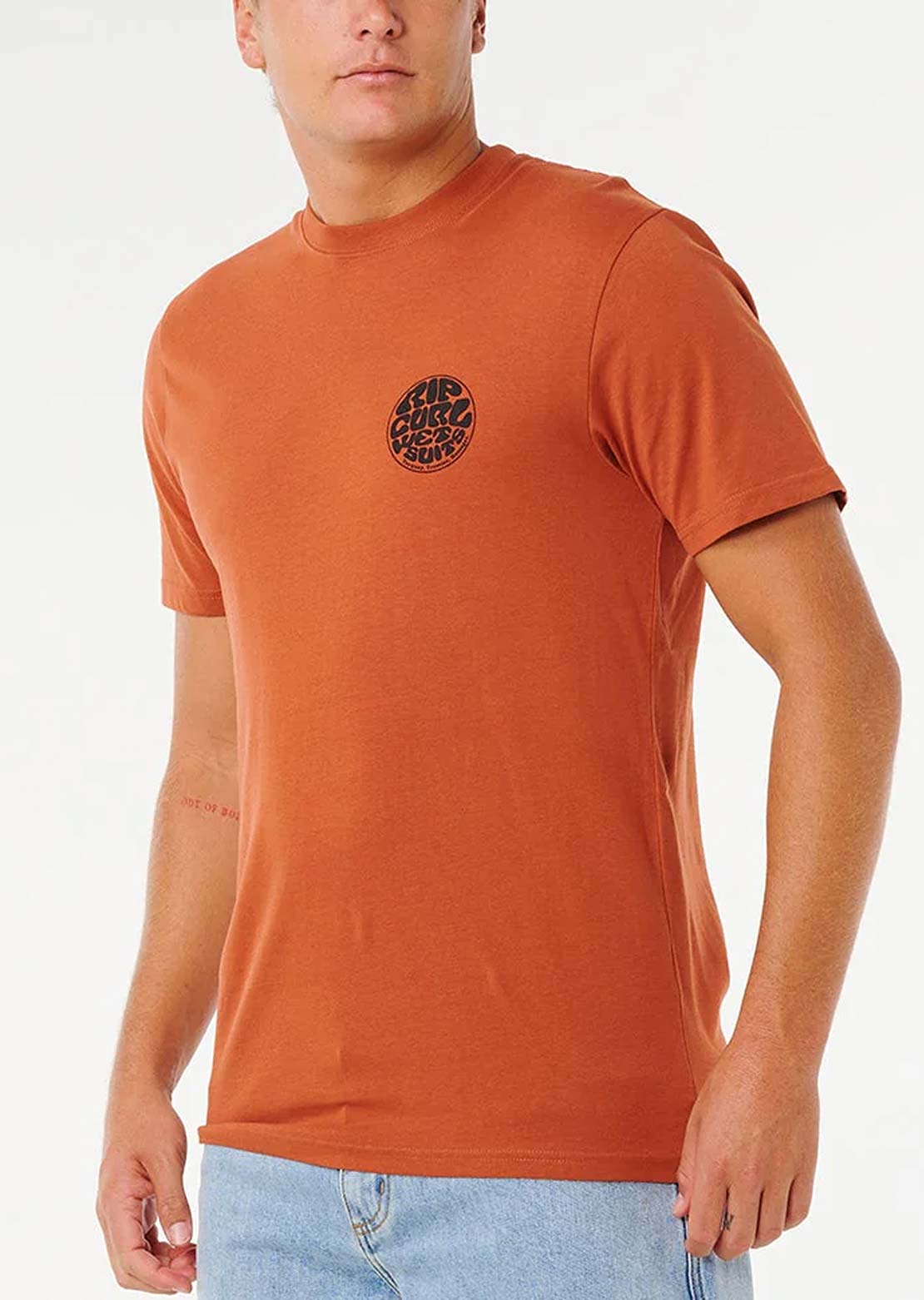Rip Curl Men's Wettie Passage Icon T-Shirt Baked Clay