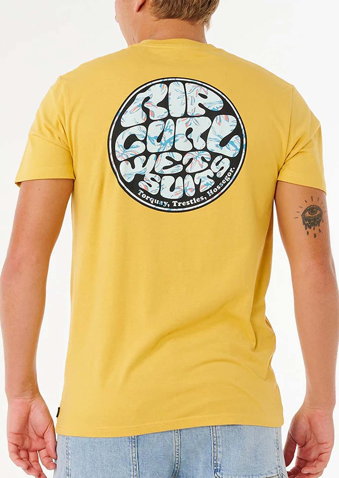 Rip Curl Men's Wettie Passage Icon T-Shirt Ochre