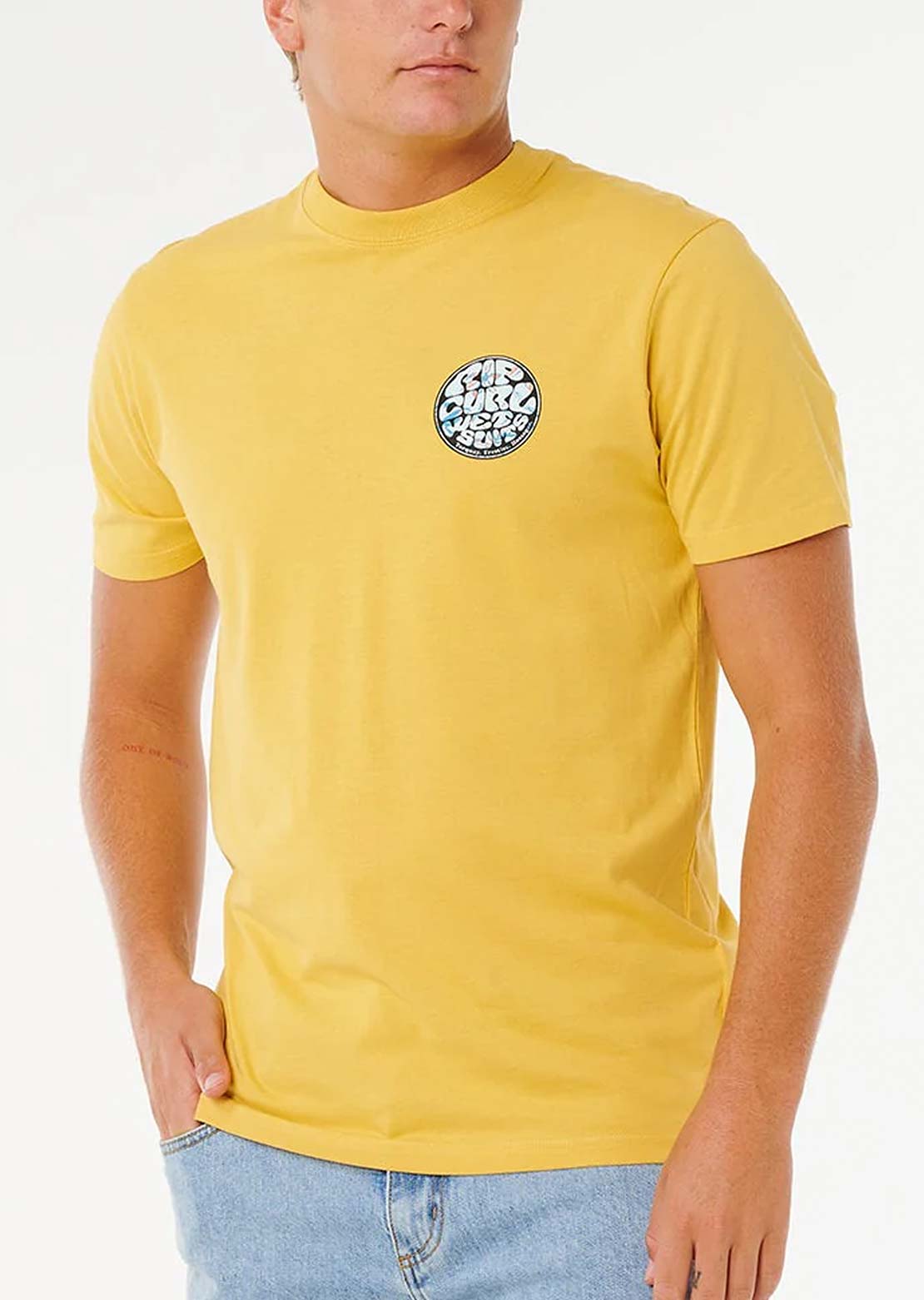 Rip Curl Men's Wettie Passage Icon T-Shirt Ochre
