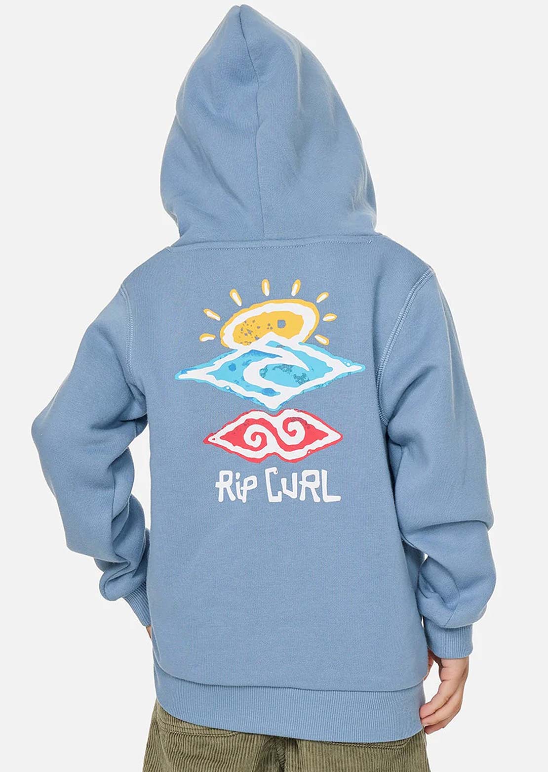 Rip Curl Toddler Icons Of Shred Hood Faded Denim