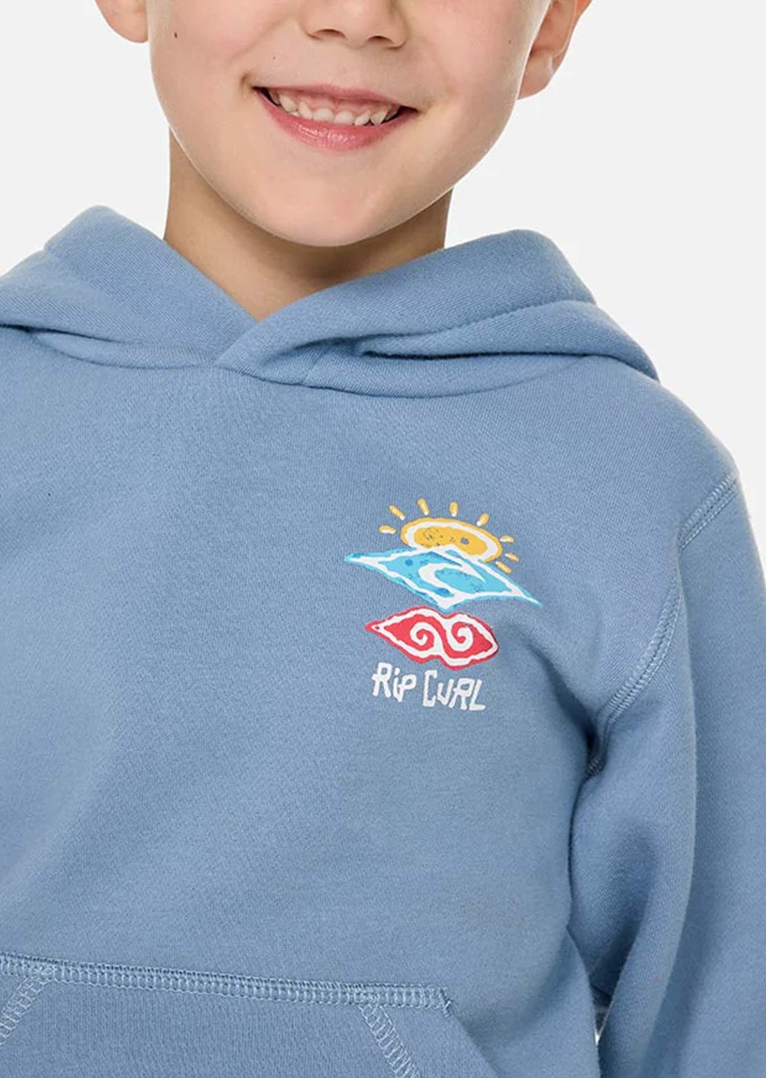Rip Curl Toddler Icons Of Shred Hood Faded Denim