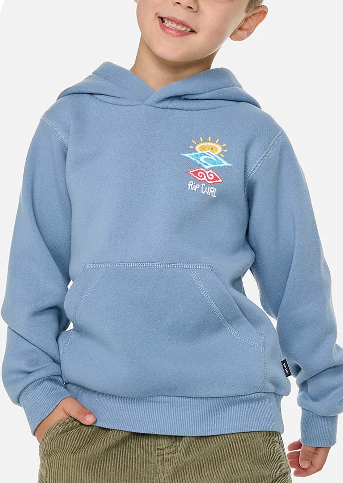 Rip Curl Toddler Icons Of Shred Hood Faded Denim