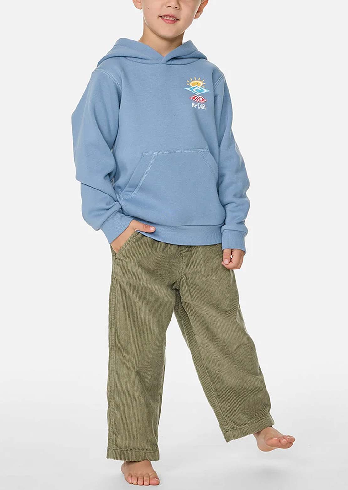 Rip Curl Toddler Icons Of Shred Hood Faded Denim