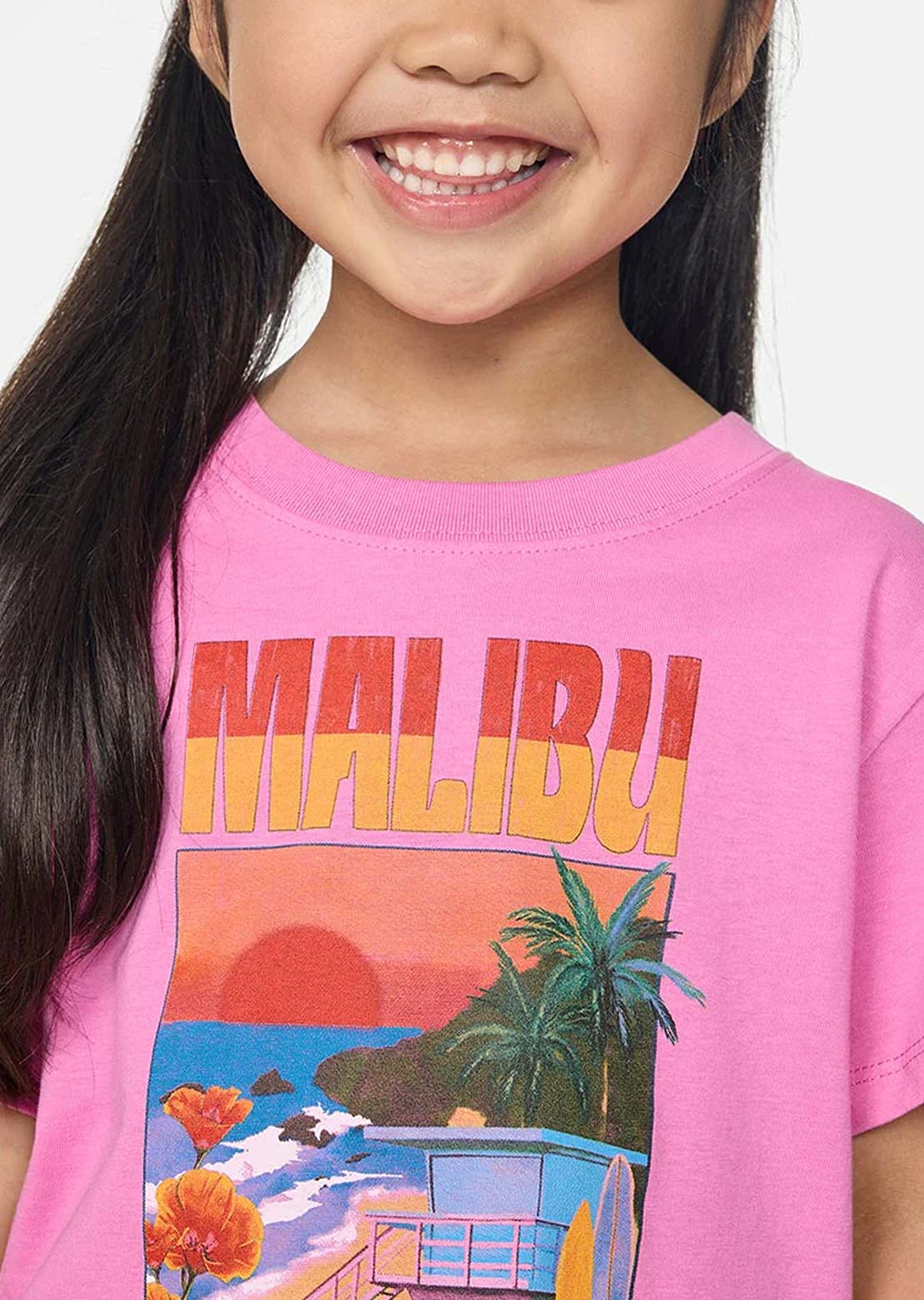 Rip Curl Toddler Malibu Relaxed T-shirt Pink