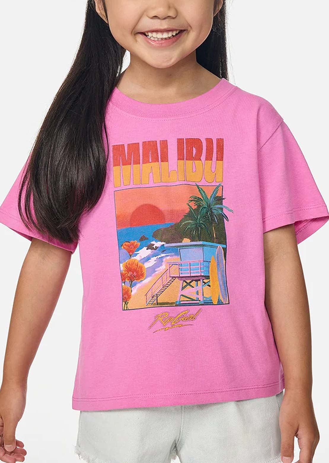 Rip Curl Toddler Malibu Relaxed T-shirt Pink
