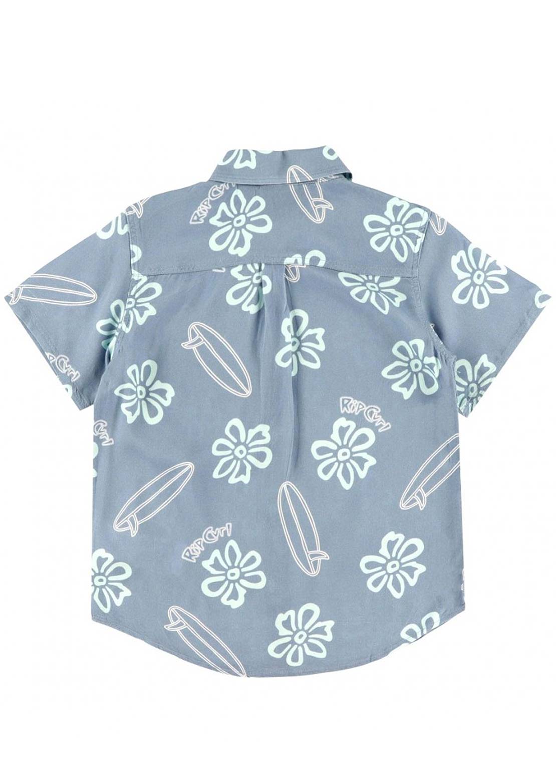 Rip Curl Toddler Ride The Wave Button Up Shirts Faded Denim