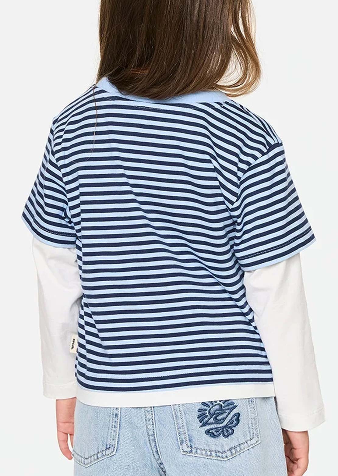 Rip Curl Toddler Road Trip Stripe T-Shirt Sky Blue
