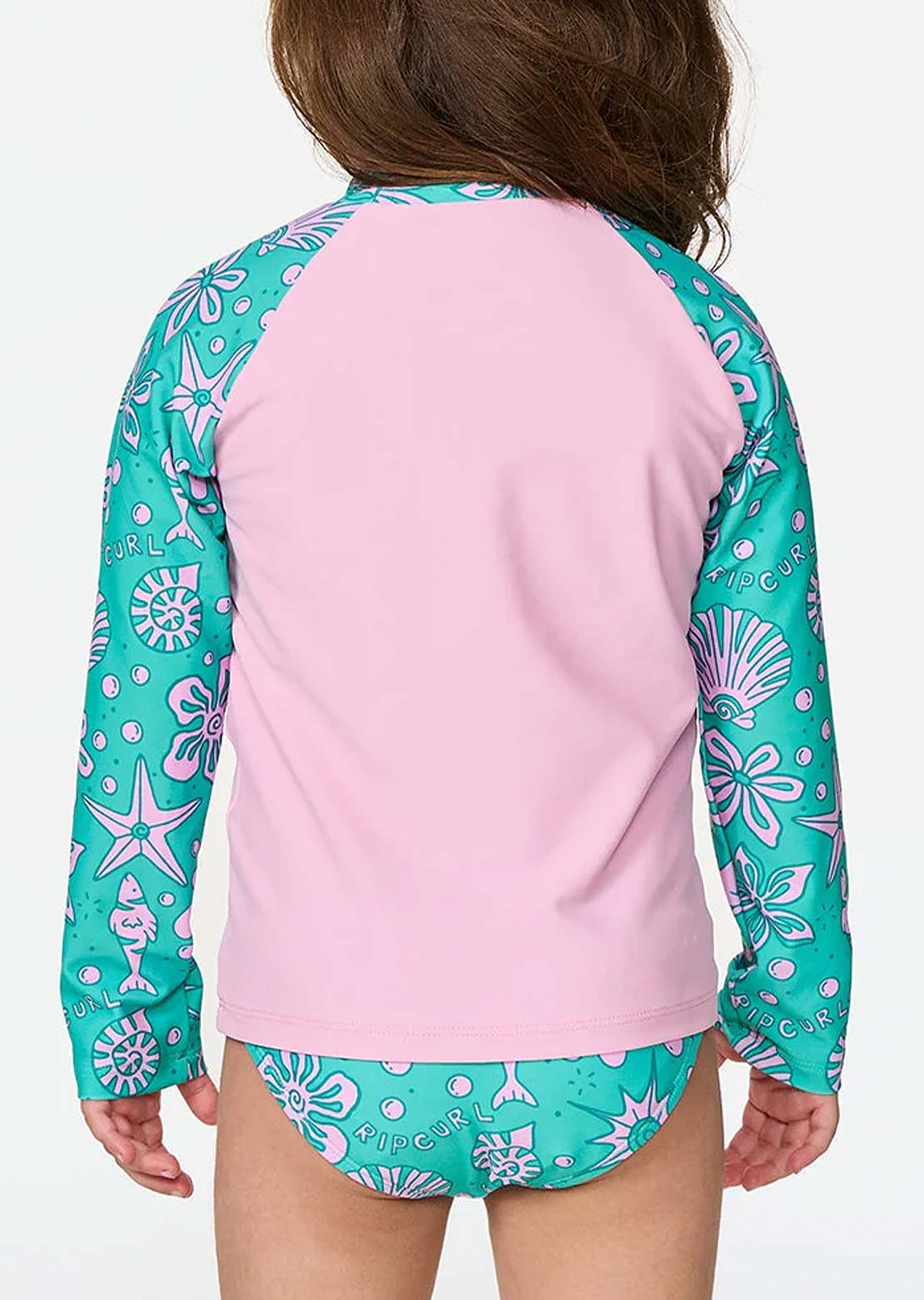 Rip Curl Toddler Sunshine Long Sleeve Rash Vest Set Turquoise