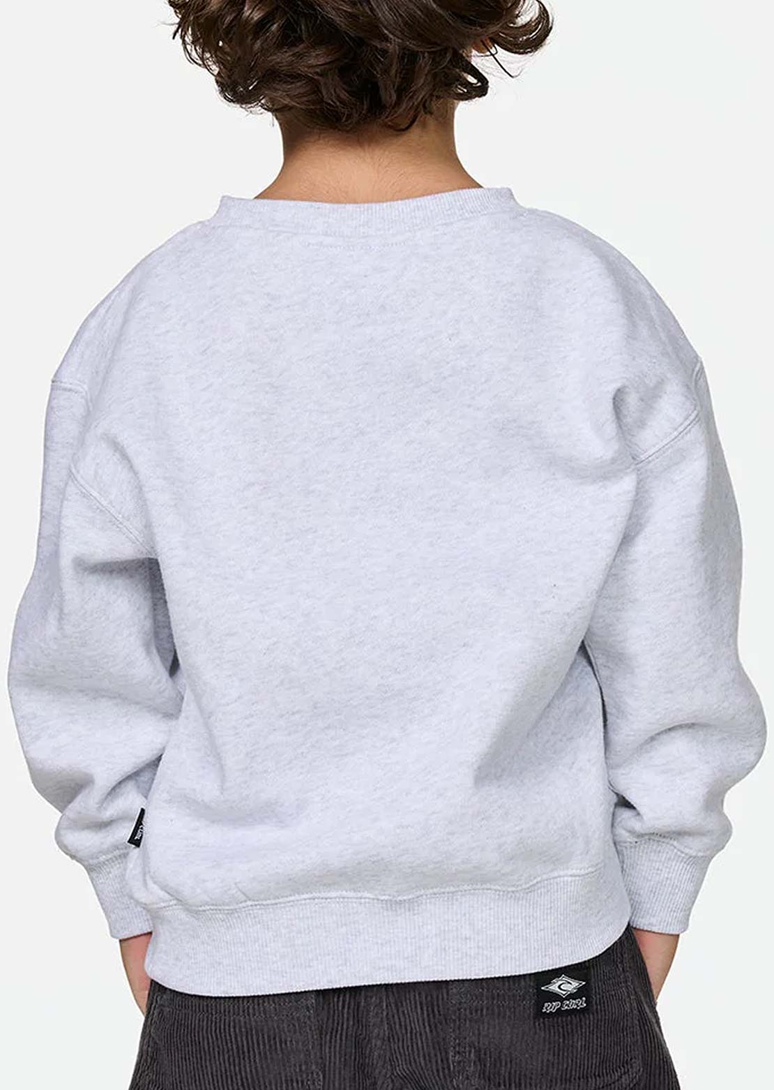 Rip Curl Toddler Surf Check Crewneck Fleece Light Heather Grey