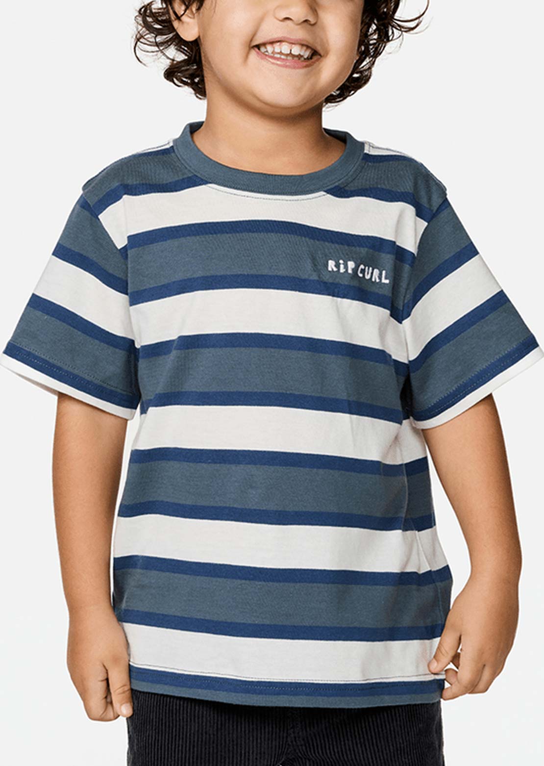 Rip Curl Toddler Surf Check Stripe T-Shirt Pine Night
