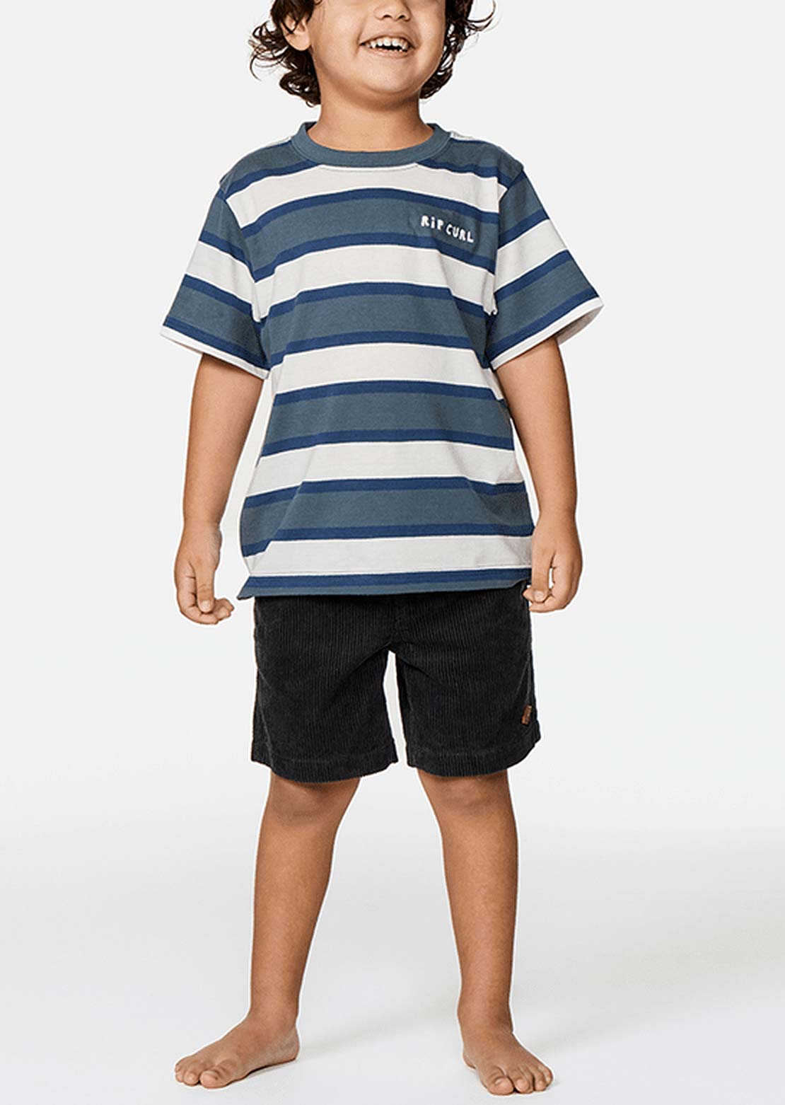Rip Curl Toddler Surf Check Stripe T-Shirt Pine Night