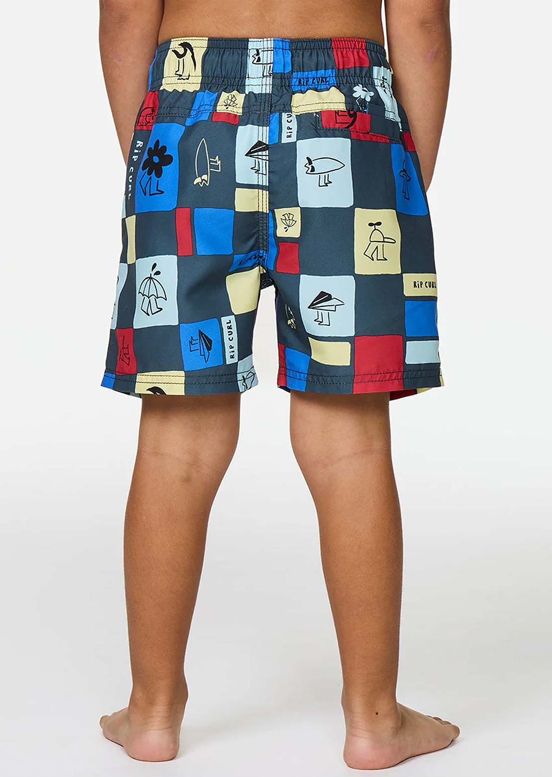 Rip Curl Toddler Surf Check Volley Shorts Pine Night