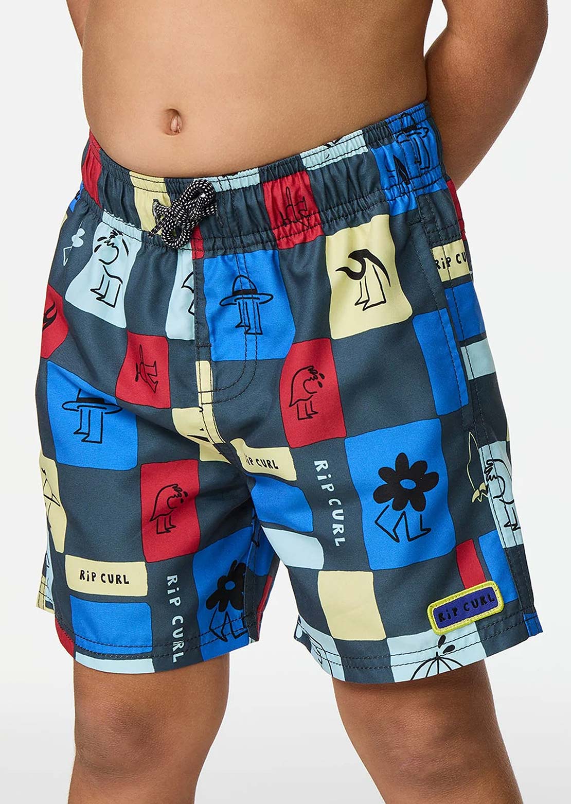 Rip Curl Toddler Surf Check Volley Shorts Pine Night