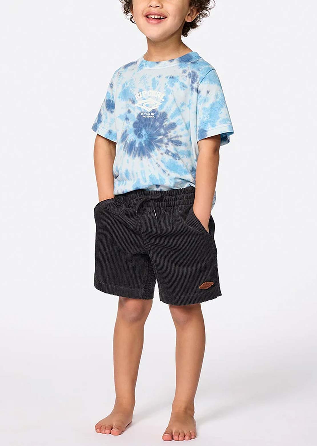Rip Curl Toddler Surf Cord Volley Shorts Washed Black
