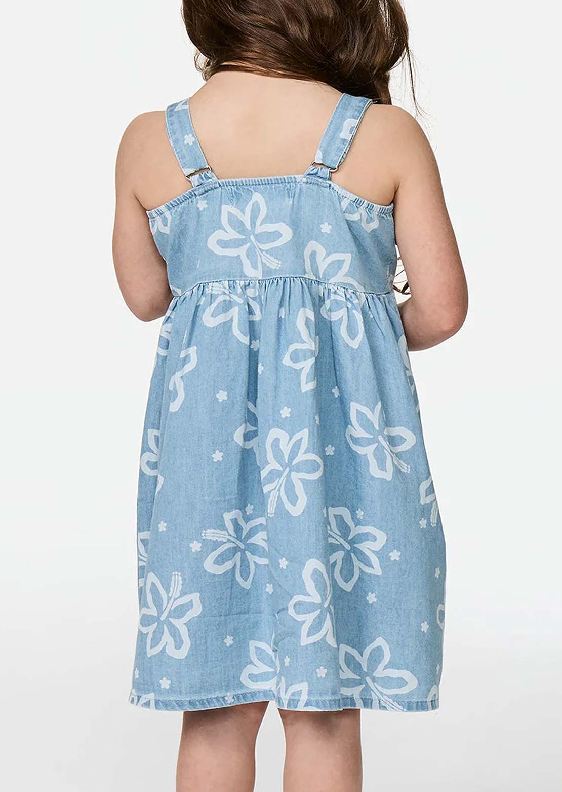 Rip Curl Toddler Tropical Chambray Dress Washed Blue