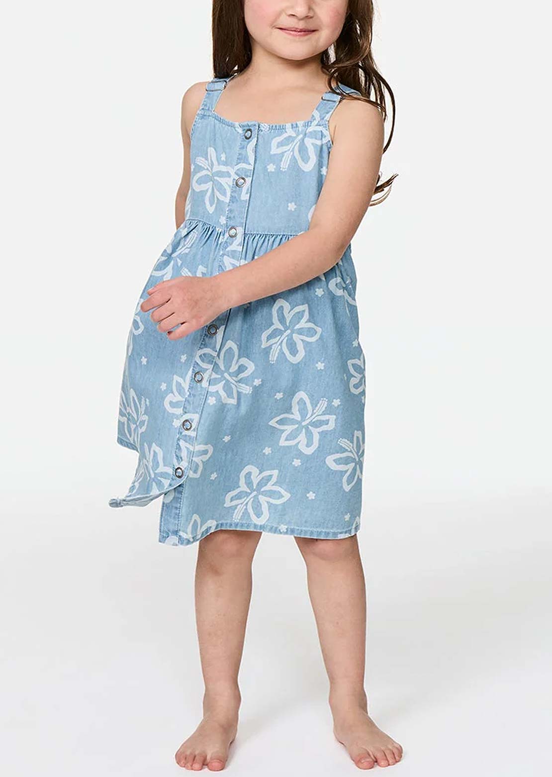 Rip Curl Toddler Tropical Chambray Dress Washed Blue