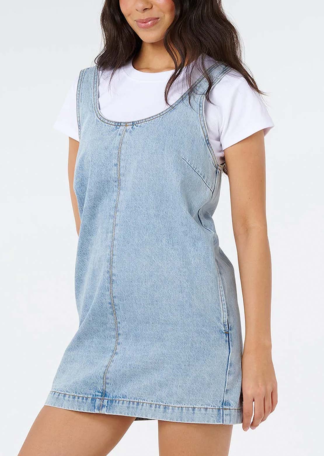 Rip Curl Women's Ellie Denim Mini Dress Vintage Blue