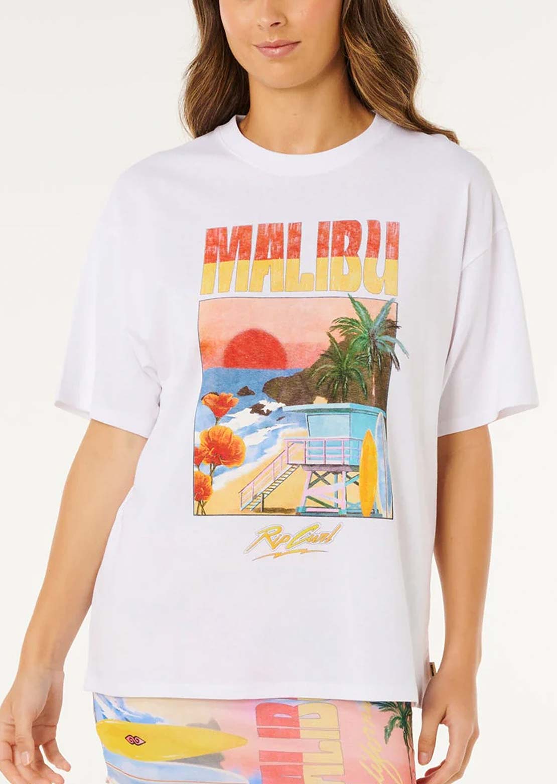 Rip Curl Women's Hayley O Heritage T-Shirt Optical White