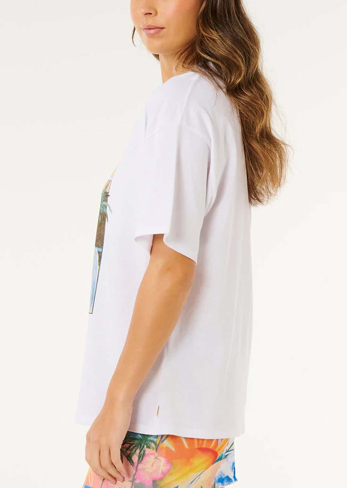 Rip Curl Women's Hayley O Heritage T-Shirt Optical White