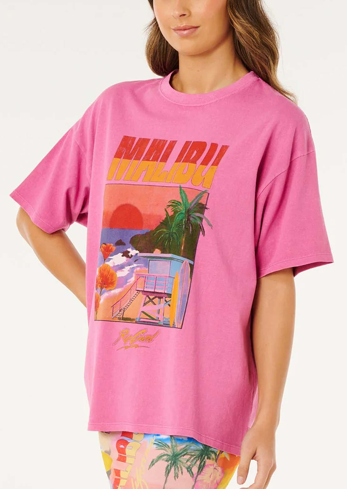 Rip Curl Women's Hayley O Heritage T-Shirt Super Pink