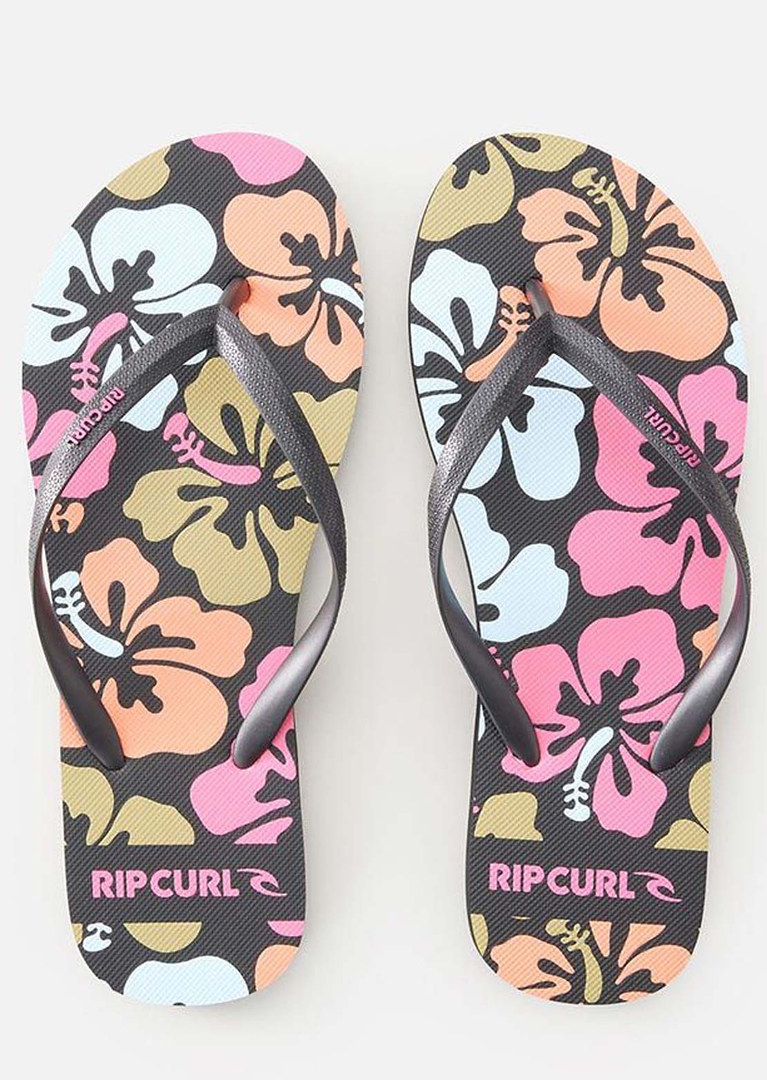 Rip Curl Women's Hibiscus Heat Bloom Open Toe Slippers Pink
