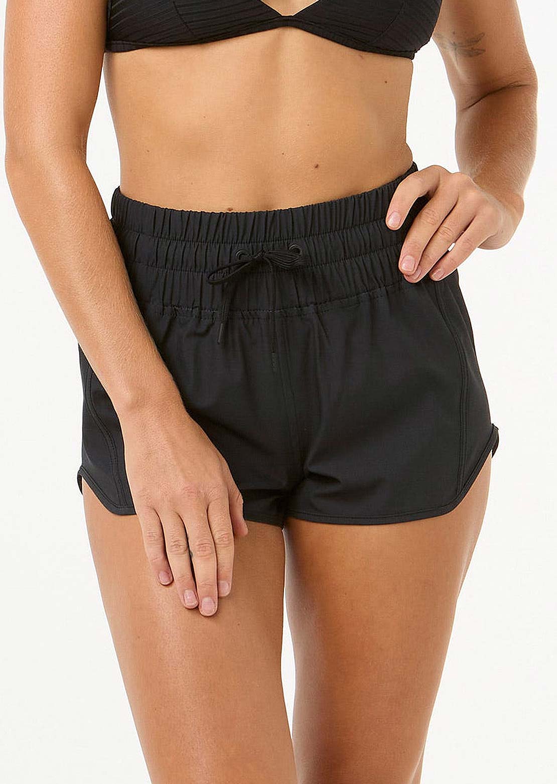 Rip Curl Women's High Waist Retro Volley 3 Boardshorts Black