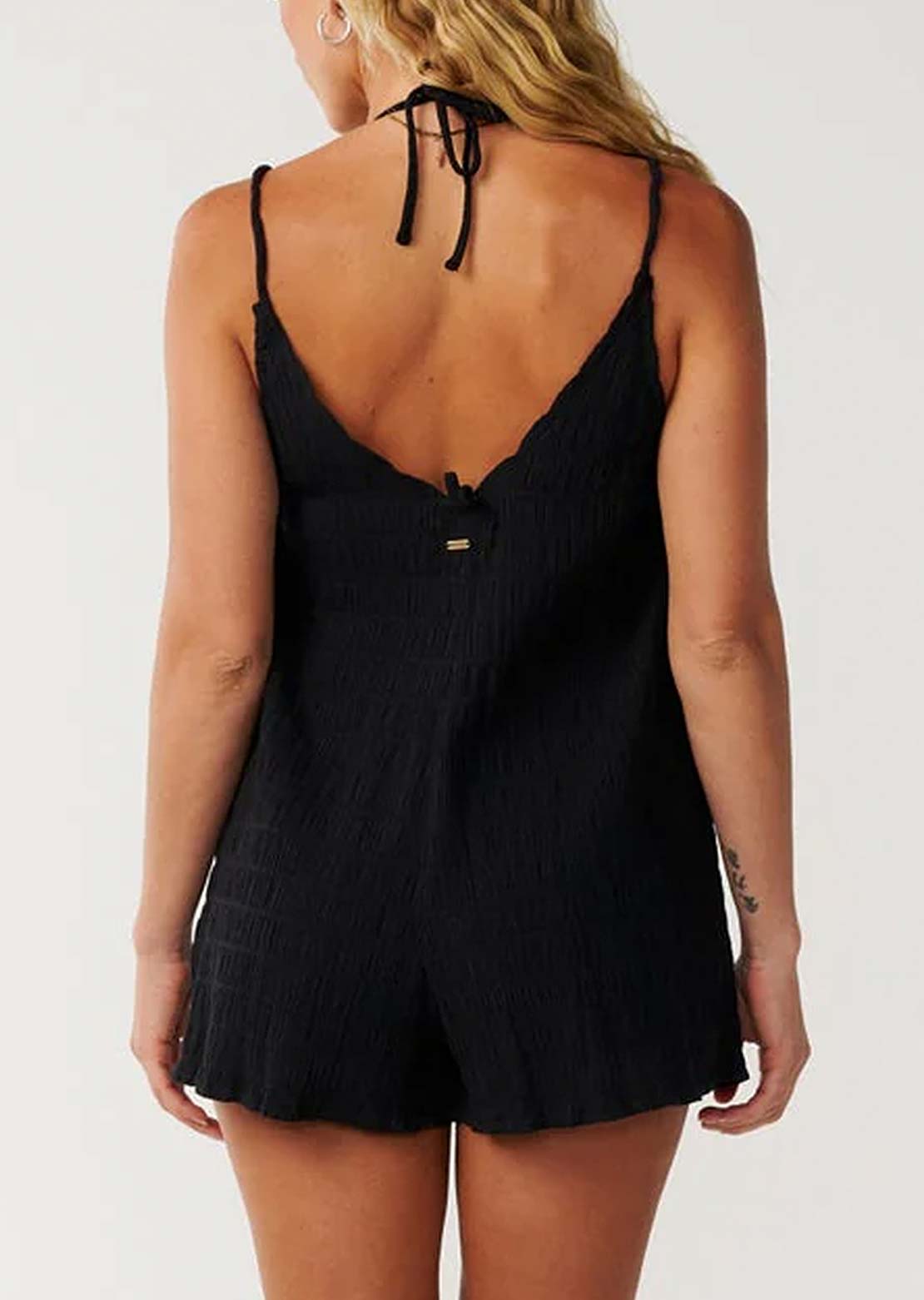 Rip Curl Women's Island Cover Up Romper Black