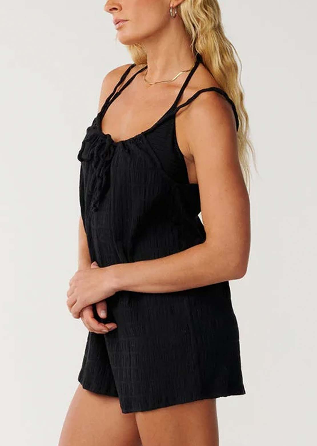 Rip Curl Women's Island Cover Up Romper Black