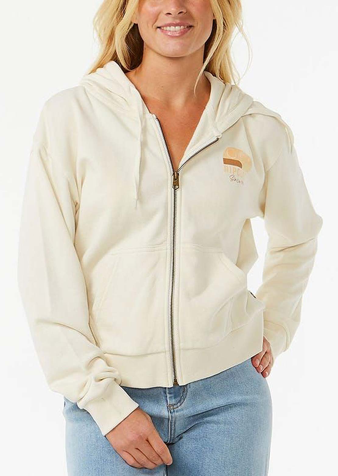 Rip Curl Women's Line Up Relaxed Zt Hood Bone