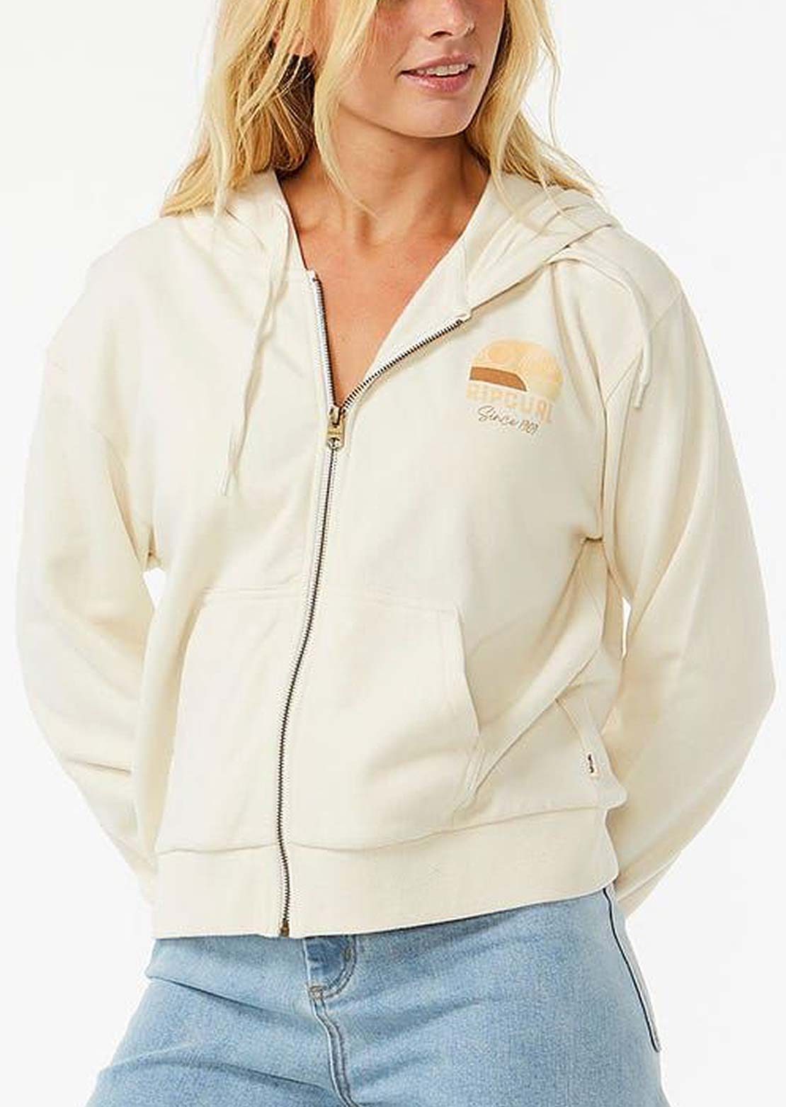 Rip Curl Women's Line Up Relaxed Zt Hood Bone