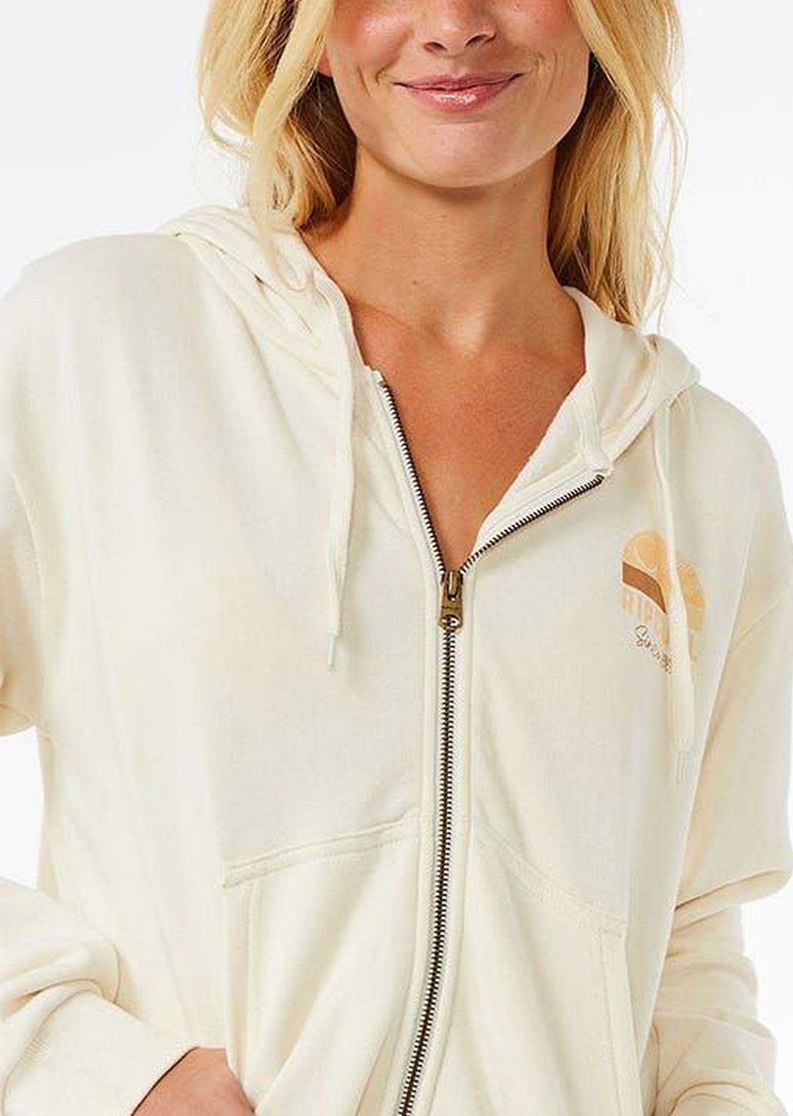 Rip Curl Women's Line Up Relaxed Zt Hood Bone