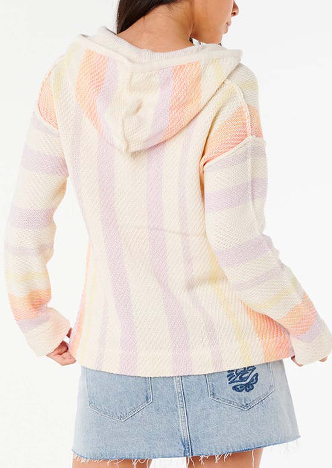 Rip Curl Women's Neon Isles Knit Poncho Purple