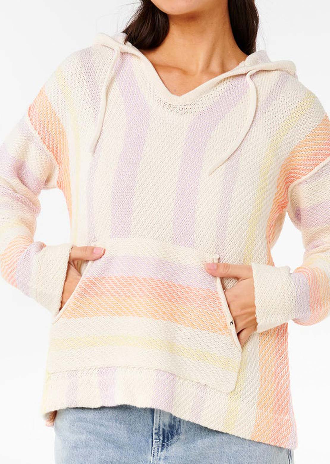 Rip Curl Women's Neon Isles Knit Poncho Purple