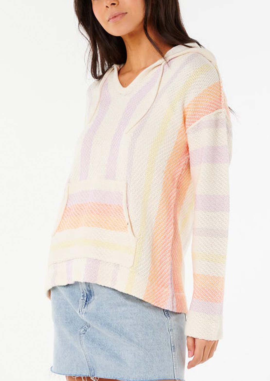 Rip Curl Women's Neon Isles Knit Poncho Purple