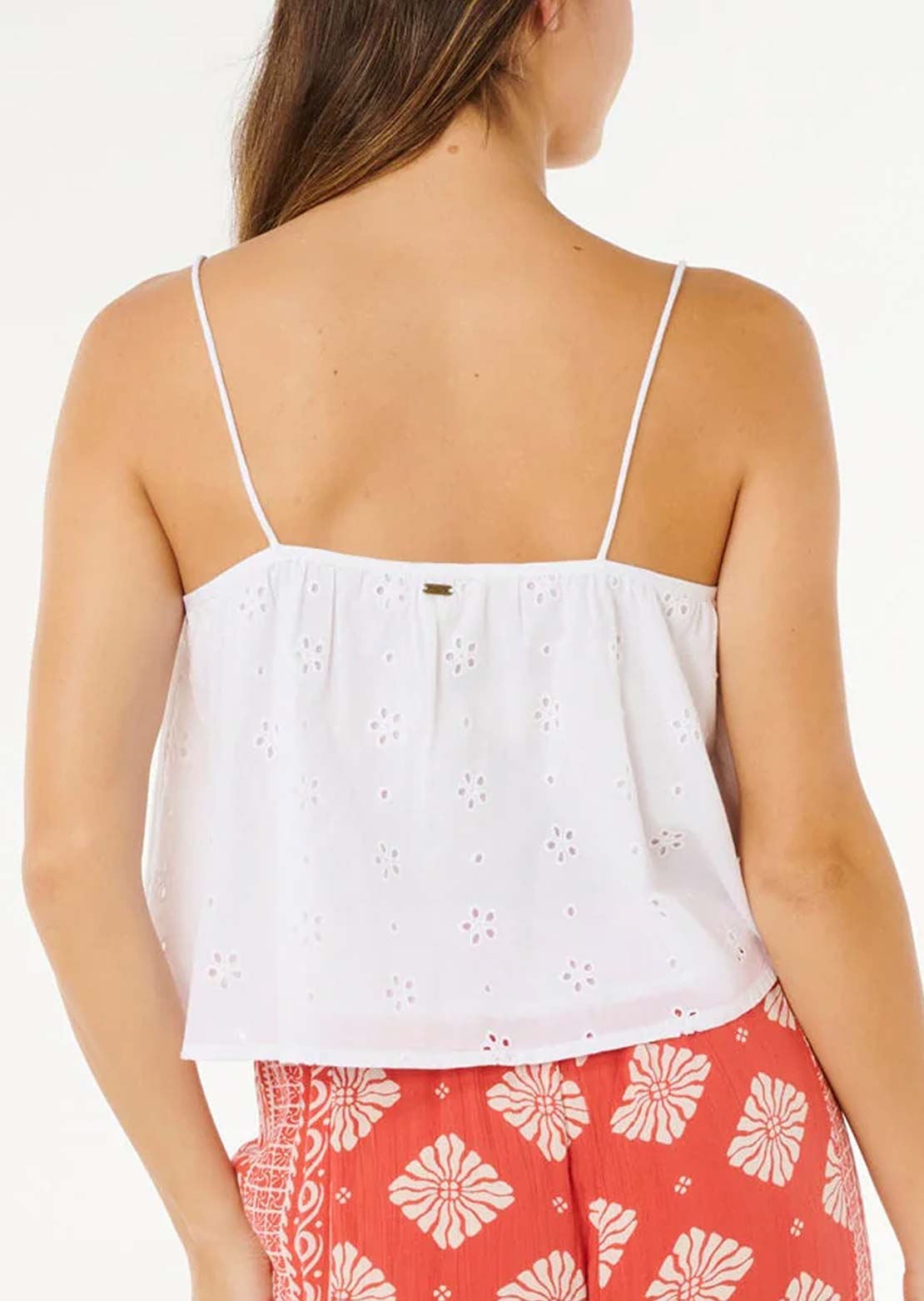 Rip Curl Women's Oasis Broderie Top White