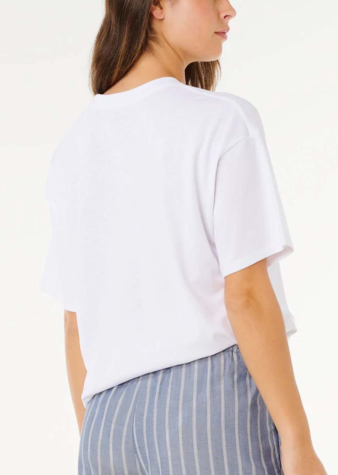 Rip Curl Women's Poolside Heritage T-Shirt Optical White