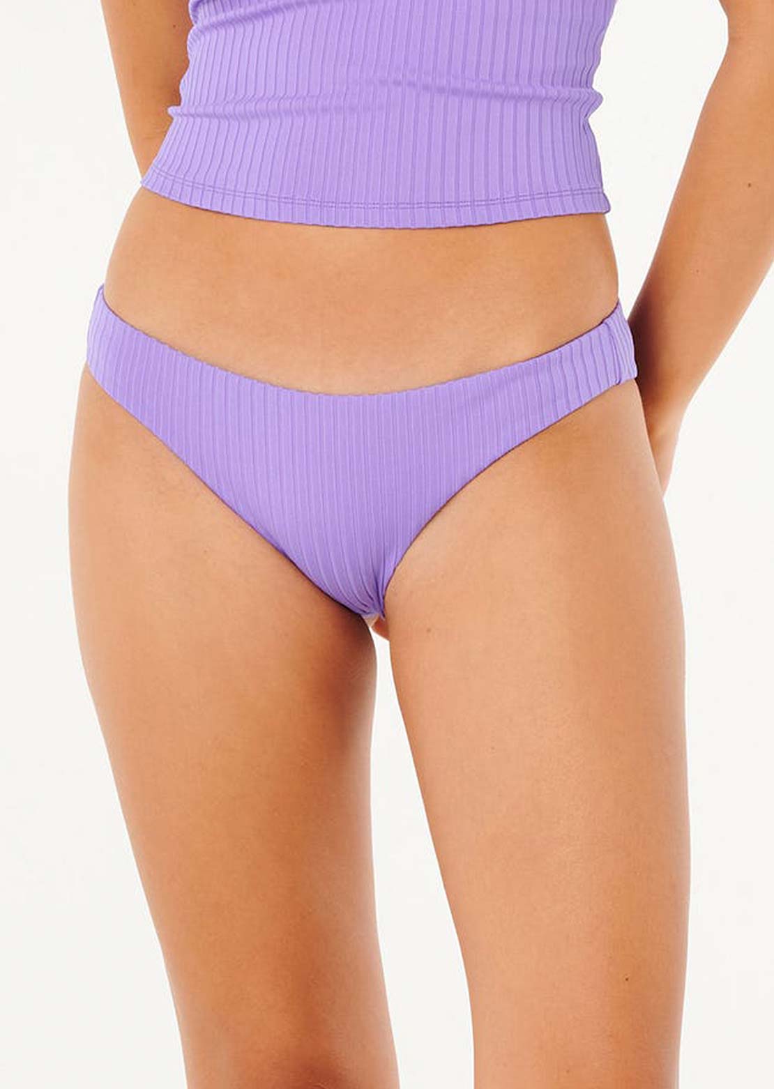 Rip Curl Women's Premium Surf Cheeky Swim Bottom Purple