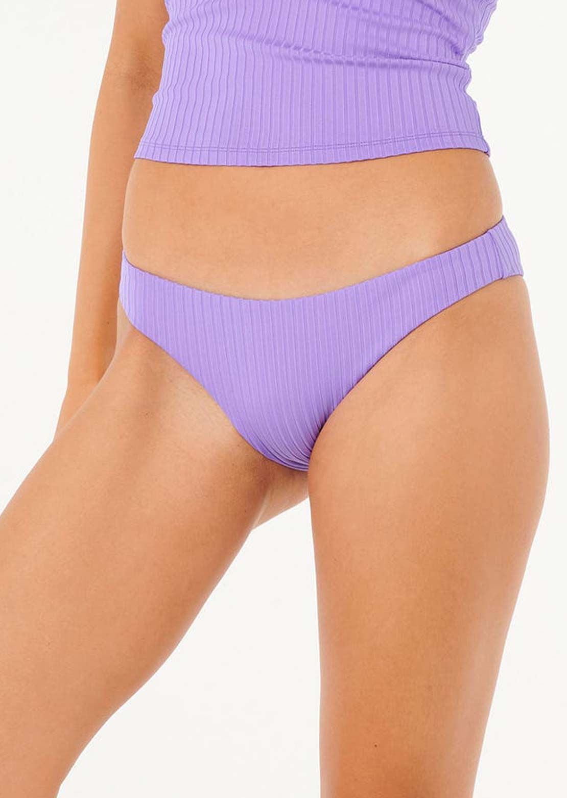 Rip Curl Women's Premium Surf Cheeky Swim Bottom Purple