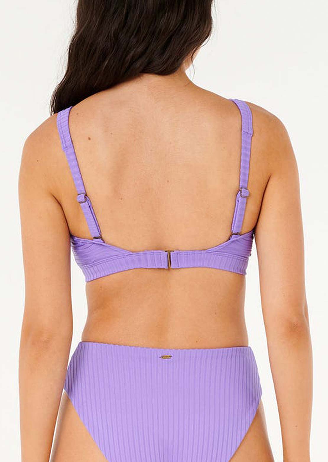 Rip Curl Women's Premium Surf D-dd Swim Crop Top Purple